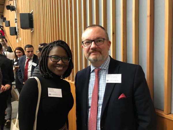 Yasmine Fofana with Matthew Lodge